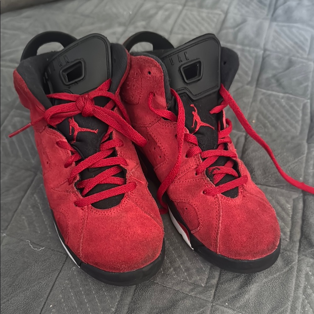 Jordan Kids Shoes Red and Black